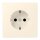 Jung LC1520245 SCHUKO-Steckdose LC4320B (Duroplast lackiert) Blanc Ivoire Les Couleurs® Le Corbusier