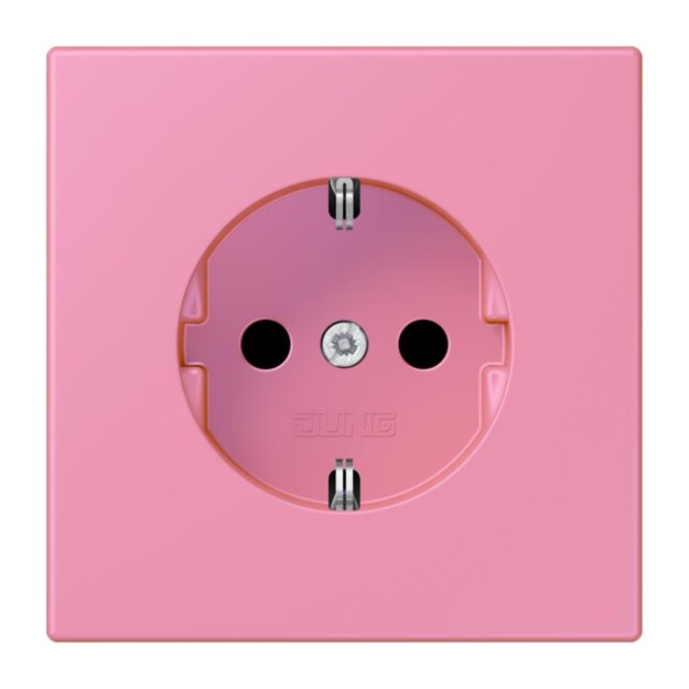 Jung LC1520246 SCHUKO-Steckdose LC4320C (Duroplast lackiert) Rose Vif Les Couleurs® Le Corbusier