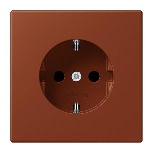Jung LC1520247 SCHUKO-Steckdose LC4320D (Duroplast lackiert) Terre Sienne Brûlée 59 Les Couleurs® Le Corbusier
