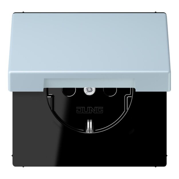 Jung LC1520BFKIKL208 SCHUKO-Steckdose Safety+ mit Klappdeckel LC32022 (Thermoplast lackiert) Outremerclair Les Couleurs® Le Corbusier