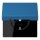 Jung LC1520BFKL211 SCHUKO-Steckdose mit Klappdeckel LC32030 (Thermoplast lackiert) Bleu Céruléen 31 Les Couleurs® Le Corbusier