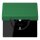 Jung LC1520BFKL219 SCHUKO-Steckdose mit Klappdeckel LC32050 (Thermoplast lackiert) Vert Foncé Les Couleurs® Le Corbusier