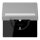 Jung LC1520BFNAKL204 SCHUKO-Steckdose Safety+ Klappdeckel mit Schriftfeld (Thermoplast lackiert) Gris Moyen Les Couleurs® Le Corbusier
