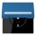 Jung LC1520BFNAKL211 SCHUKO-Steckdose Safety+ Klappdeckel mit Schriftfeld (Thermoplast lackiert) Bleu Céruléen 31 Les Couleurs® Le Corbusier