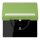 Jung LC1520BFNAKL220 SCHUKO-Steckdose Safety+ Klappdeckel mit Schriftfeld (Thermoplast lackiert) Vert 31 Les Couleurs® Le Corbusier
