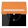 Jung LC1520BFNAKL225 SCHUKO-Steckdose Safety+ Klappdeckel mit Schriftfeld (Thermoplast lackiert) Orange Clair Les Couleurs® Le Corbusier