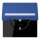 Jung LC1520BFNAKL253 SCHUKO-Steckdose Safety+ Klappdeckel mit Schriftfeld (Thermoplast lackiert) Bleu Outremer 59 Les Couleurs® Le Corbusier