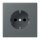 Jung LC1520KI202 SCHUKO-Steckdose Safety+ LC32010 (Duroplast lackiert) Gris Foncé 31 Les Couleurs® Le Corbusier
