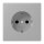 Jung LC1520KI204 SCHUKO-Steckdose Safety+ LC32012 (Duroplast lackiert) Gris Moyen Les Couleurs® Le Corbusier
