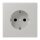 Jung LC1520KI205 SCHUKO-Steckdose Safety+ LC32013 (Duroplast lackiert) Gris Clair 31 Les Couleurs® Le Corbusier