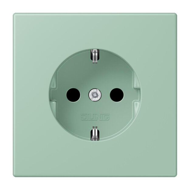 Jung LC1520KI217 SCHUKO-Steckdose Safety+ LC32041 (Duroplast lackiert) Vert Anglais Clair Les Couleurs® Le Corbusier