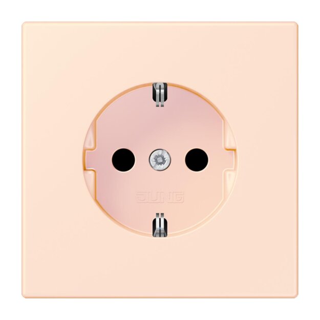 Jung LC1520KI226 SCHUKO-Steckdose Safety+ LC32082 (Duroplast lackiert) Orange Pâle Les Couleurs® Le Corbusier