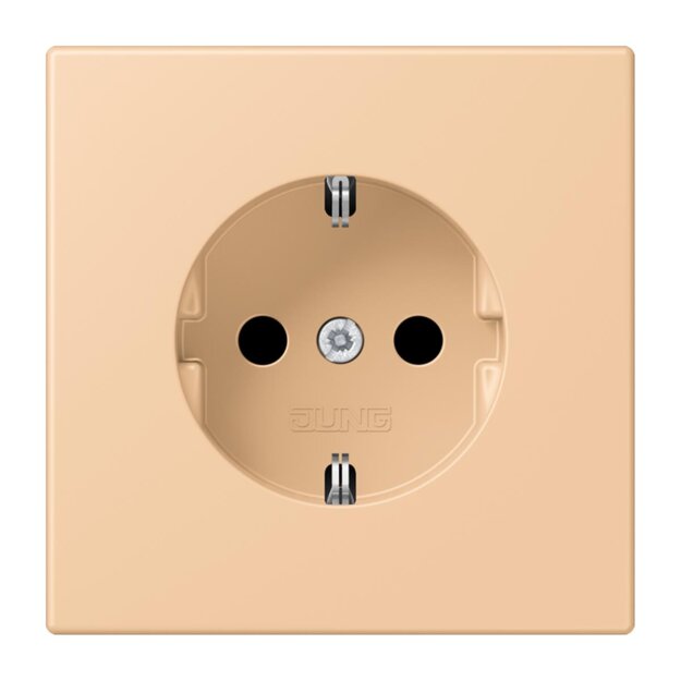 Jung LC1520KI237 SCHUKO-Steckdose Safety+ LC32122 (Duroplast lackiert) Terre Sienne Claire 31 Les Couleurs® Le Corbusier
