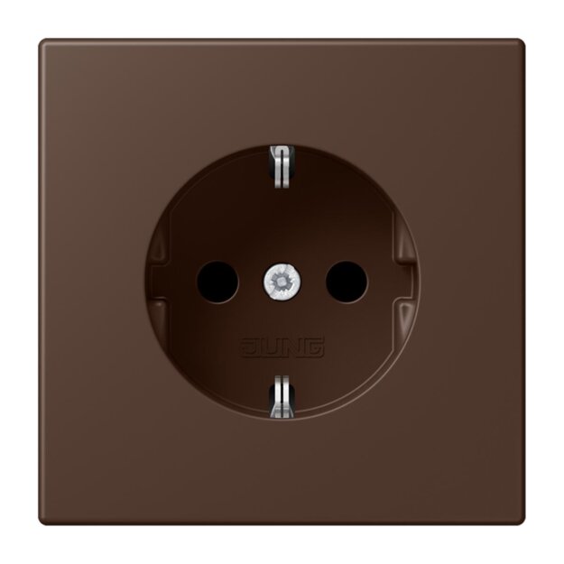 Jung LC1520KI239 SCHUKO-Steckdose Safety+ LC32130 (Duroplast lackiert) Terre DOmbre Brûlée 31 Les Couleurs® Le Corbusier