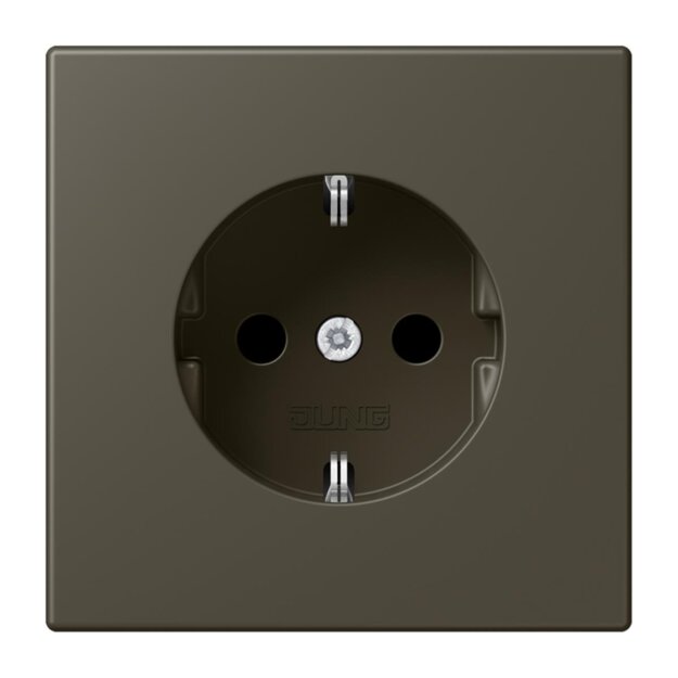 Jung LC1520KI241 SCHUKO-Steckdose Safety+ LC32140 (Duroplast lackiert) Ombre Naturelle 31 Les Couleurs® Le Corbusier