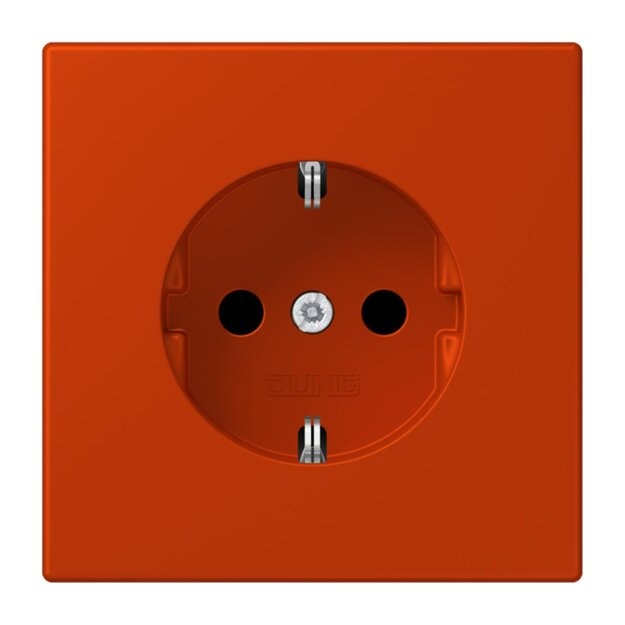 Jung LC1520KI244 SCHUKO-Steckdose Safety+ LC4320A (Duroplast lackiert) Rouge Vermillon 59 Les Couleurs® Le Corbusier