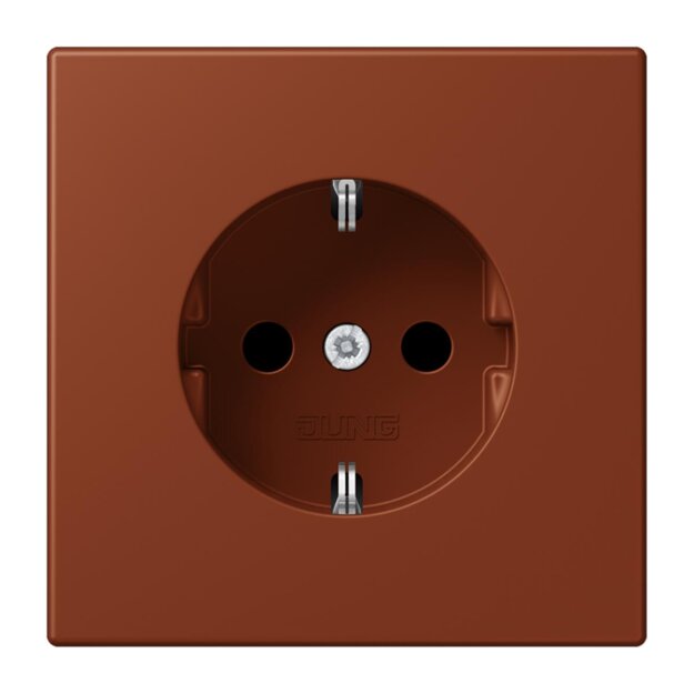 Jung LC1520KI247 SCHUKO-Steckdose Safety+ LC4320D (Duroplast lackiert) Terre Sienne Brûlée 59 Les Couleurs® Le Corbusier