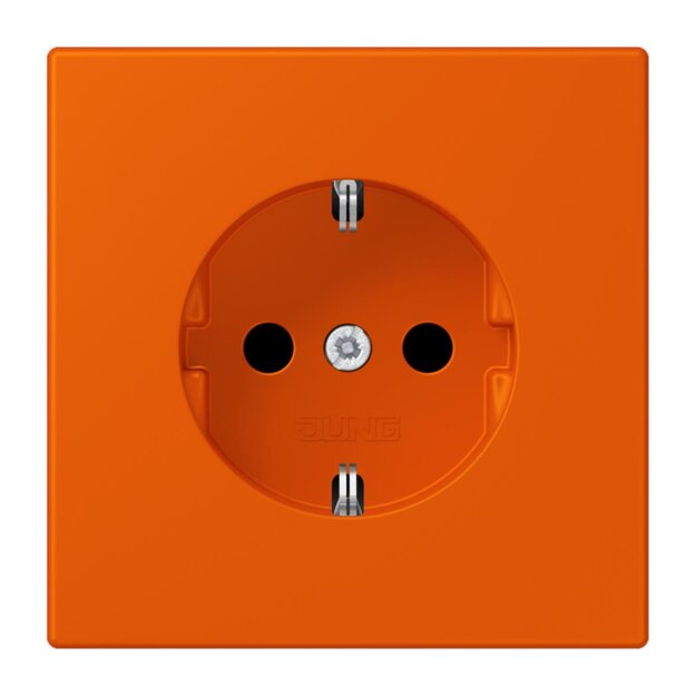 Jung LC1520KI260 SCHUKO-Steckdose Safety+ LC4320S (Duroplast lackiert) Orange Vif Les Couleurs® Le Corbusier