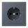 Jung LC1520KI262 SCHUKO-Steckdose Safety+ LC4320U (Duroplast lackiert) Gris Fonce 59 Les Couleurs® Le Corbusier