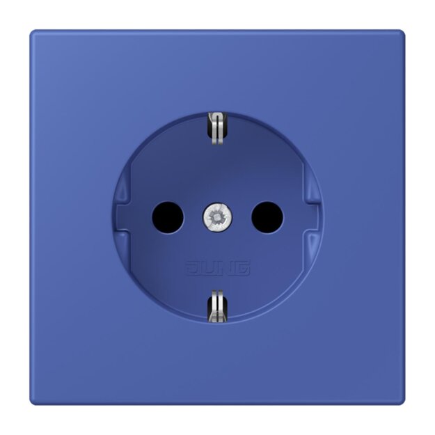 Jung LC1520N206 SCHUKO-Steckdose Schraubbefestigung ohne Befestigungskrallen LC32020 (Duroplast lackiert) Bleu Outremer 31 Les Couleurs® Le Corbusier