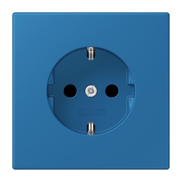 Jung LC1520N211 SCHUKO-Steckdose Schraubbefestigung ohne Befestigungskrallen LC32030 (Duroplast lackiert) Bleu Céruléen 31 Les Couleurs® Le Corbusier