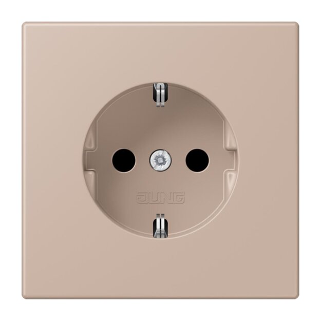 Jung LC1520N240 SCHUKO-Steckdose Schraubbefestigung ohne Befestigungskrallen LC32131 (Duroplast lackiert) Ombre Brûlée Claire Les Couleurs® Le Corbusier