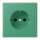Jung LC1520N250 SCHUKO-Steckdose Schraubbefestigung ohne Befestigungskrallen LC4320G (Duroplast lackiert) Vert 59 Les Couleurs® Le Corbusier