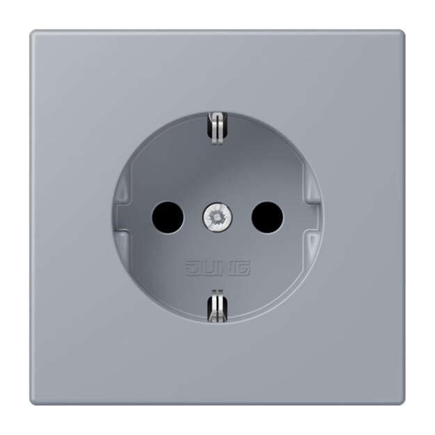 Jung LC1520N257 SCHUKO-Steckdose Schraubbefestigung ohne Befestigungskrallen LC4320O (Duroplast lackiert) Gris Clair 59 Les Couleurs® Le Corbusier