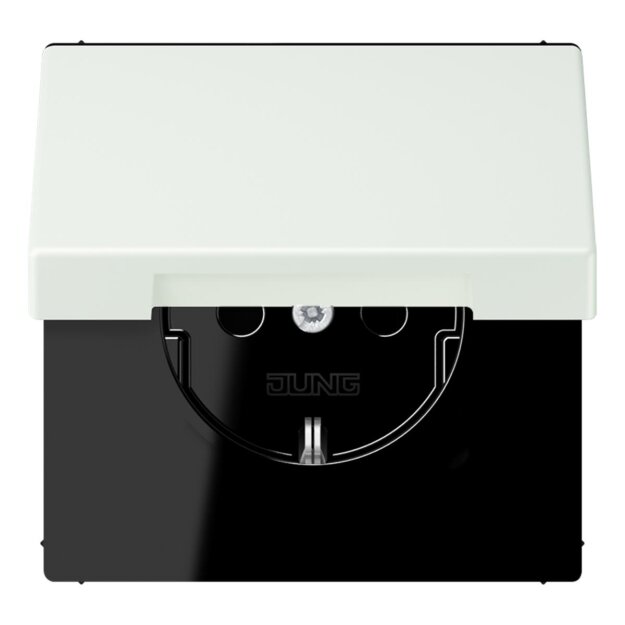 Jung LC1520NBFKL210 SCHUKO-Steckdose mit Klappdeckel LC32024 (Thermoplast lackiert) Outremer Gris Les Couleurs® Le Corbusier