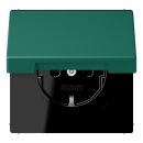 Jung LC1520NBFKL216 SCHUKO-Steckdose mit Klappdeckel...