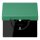 Jung LC1520NBFKL250 SCHUKO-Steckdose mit Klappdeckel LC4320G (Thermoplast lackiert) Vert 59 Les Couleurs® Le Corbusier