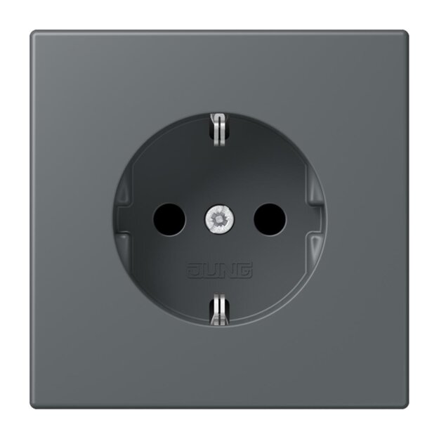 Jung LC1521202 SCHUKO-Steckdose Schraubklemmen LC32010 (Duroplast lackiert) Gris Foncé 31 Les Couleurs® Le Corbusier