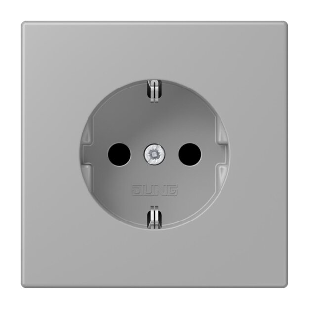 Jung LC1521204 SCHUKO-Steckdose Schraubklemmen LC32012 (Duroplast lackiert) Gris Moyen Les Couleurs® Le Corbusier
