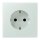 Jung LC1521215 SCHUKO-Steckdose Schraubklemmen LC32034 (Duroplast lackiert) Céruléen Pale Les Couleurs® Le Corbusier