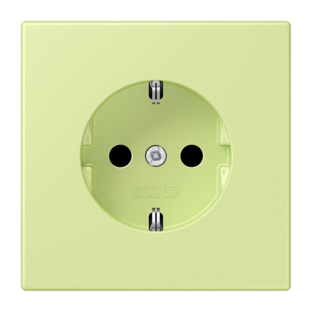 Jung LC1521222 SCHUKO-Steckdose Schraubklemmen LC32053 (Duroplast lackiert) Vert Jaune Clair Les Couleurs® Le Corbusier