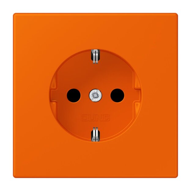 Jung LC1521224 SCHUKO-Steckdose Schraubklemmen LC32080 (Duroplast lackiert) Orange Les Couleurs® Le Corbusier