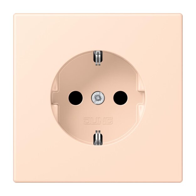 Jung LC1521228 SCHUKO-Steckdose Schraubklemmen LC32091 (Duroplast lackiert) Rose Pâle Les Couleurs® Le Corbusier