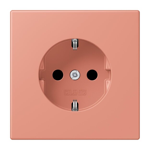 Jung LC1521233 SCHUKO-Steckdose Schraubklemmen LC32111 (Duroplast lackiert) LOcre Rouge Moyen Les Couleurs® Le Corbusier
