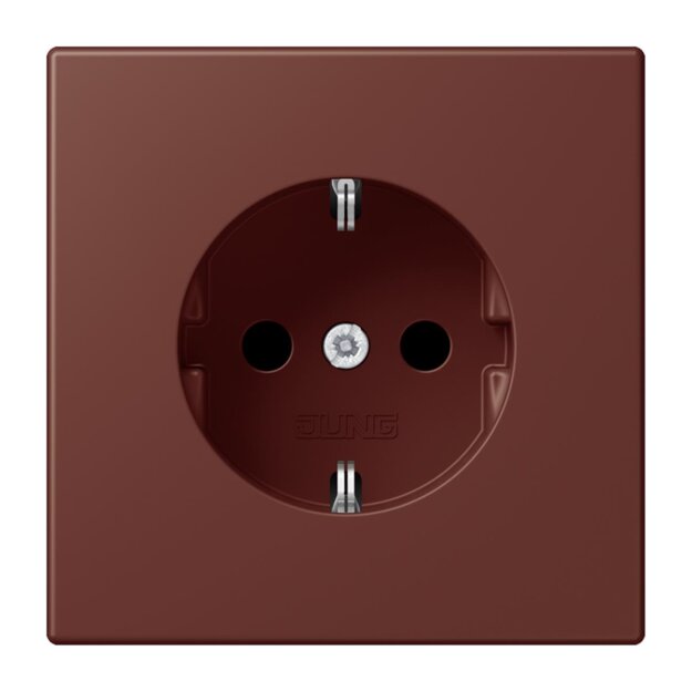 Jung LC1521235 SCHUKO-Steckdose Schraubklemmen LC32120 (Duroplast lackiert) Terre Sienne Brûlée 31 Les Couleurs® Le Corbusier