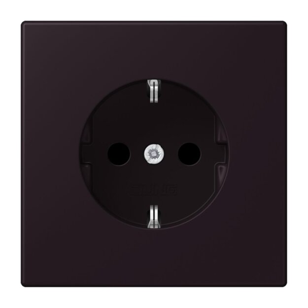 Jung LC1521248 SCHUKO-Steckdose Schraubklemmen LC4320E (Duroplast lackiert) Noir DIvoire Les Couleurs® Le Corbusier