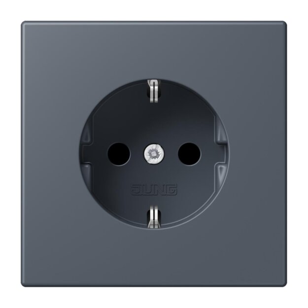 Jung LC1521262 SCHUKO-Steckdose Schraubklemmen LC4320U (Duroplast lackiert) Gris Fonce 59 Les Couleurs® Le Corbusier