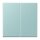 Jung LC1702214 LB-Management Taster 2-fach LC32033 (Duroplast lackiert) Céruléen Clair Les Couleurs® Le Corbusier
