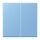 Jung LC1702256 LB-Management Taster 2-fach LC4320N (Duroplast lackiert) Bleu Céruléen 59 Les Couleurs® Le Corbusier