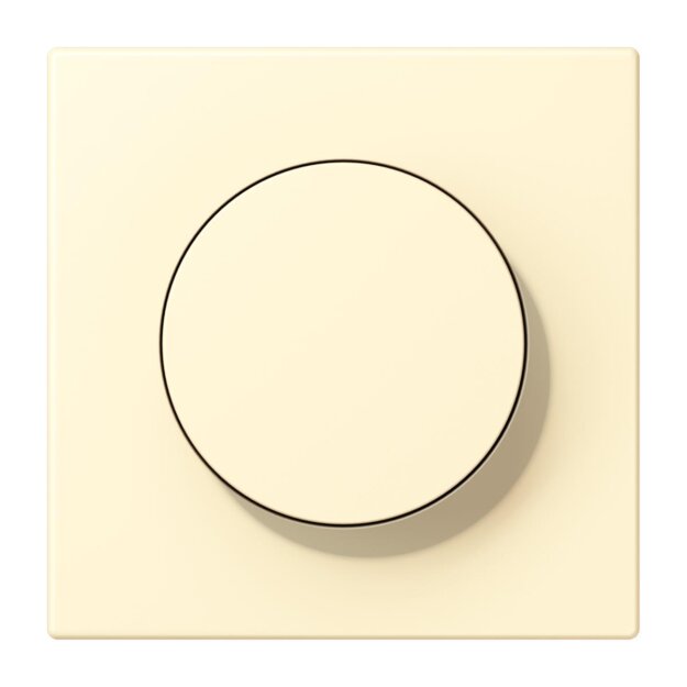 Jung LC1740201 Abdeckung mit Drehknopf LC32001 (Duroplast lackiert) Blanc Les Couleurs® Le Corbusier
