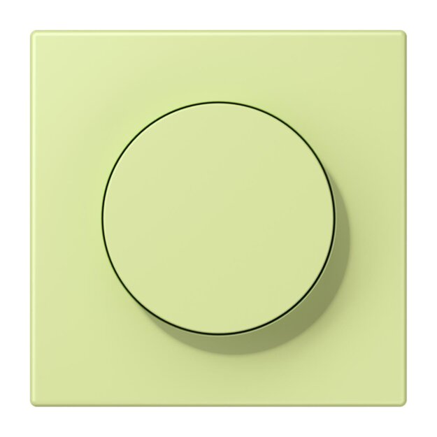 Jung LC1740222 Abdeckung mit Drehknopf LC32053 (Duroplast lackiert) Vert Jaune Clair Les Couleurs® Le Corbusier