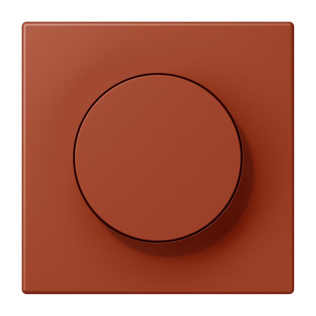 Jung LC1740232 Abdeckung mit Drehknopf LC32110 (Duroplast lackiert) LOcre Rouge Les Couleurs® Le Corbusier