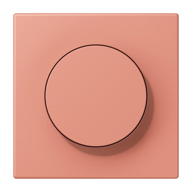 Jung LC1740233 Abdeckung mit Drehknopf LC32111 (Duroplast lackiert) LOcre Rouge Moyen Les Couleurs® Le Corbusier