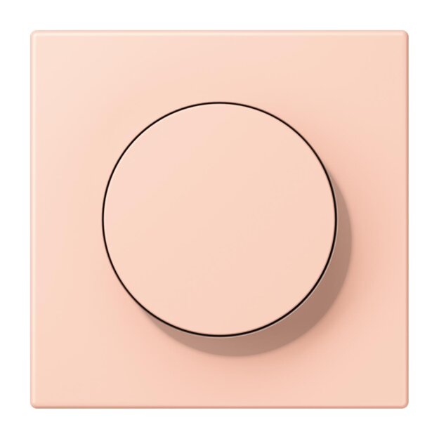 Jung LC1740234 Abdeckung mit Drehknopf LC32112 (Duroplast lackiert) LOcre Rouge Clair Les Couleurs® Le Corbusier
