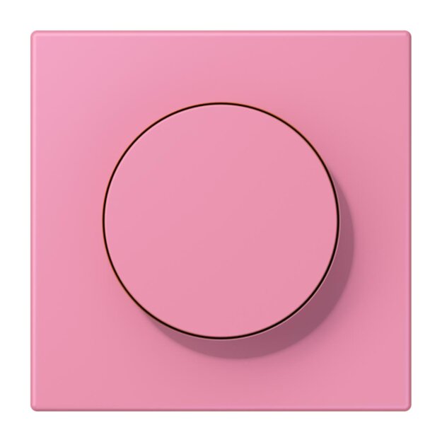 Jung LC1740246 Abdeckung mit Drehknopf LC4320C (Duroplast lackiert) Rose Vif Les Couleurs® Le Corbusier