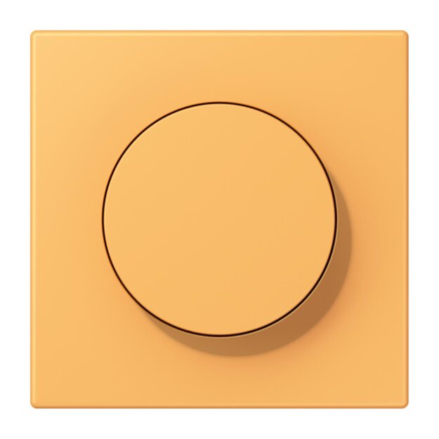 Jung LC1740254 Abdeckung mit Drehknopf LC4320L (Duroplast lackiert) Ocre Jaune Clair Les Couleurs® Le Corbusier